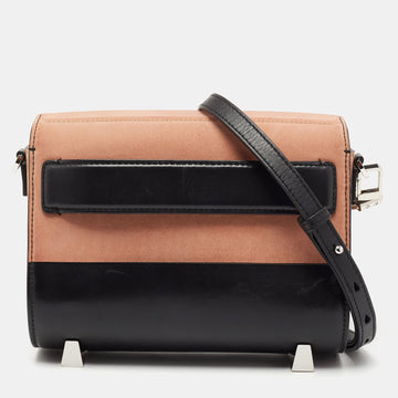 Alexander Wang Black/Peach Leather and Suede Chastity Crossbody Bag