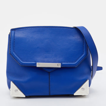 Alexander Wang Blue Leather Small Marion Shoulder Bag
