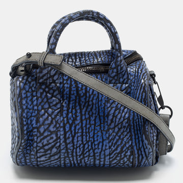 Alexander Wang Blue Leather Small Rockie Satchel