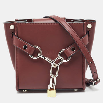 ALEXANDER WANG Burgundy Leather Attica Shoulder Bag