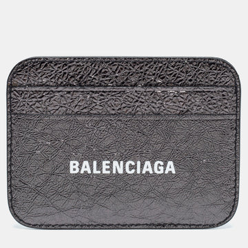 Balenciaga Dark Grey Leather Card Holder