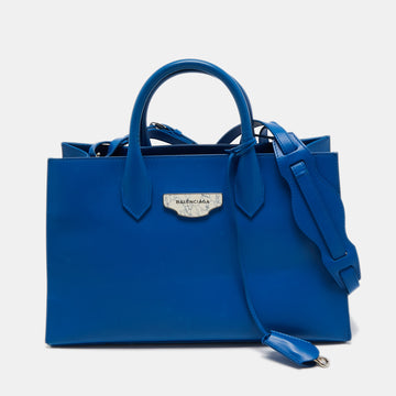 Balenciaga Blue Leather All Afternoon Tote