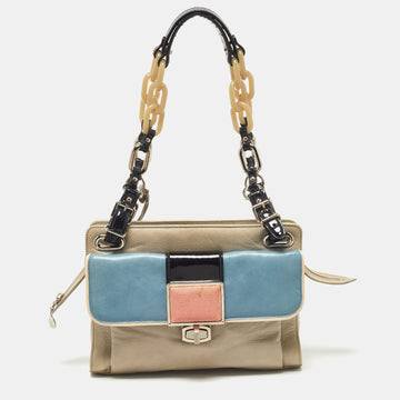 BALENCIAGA Multicolor Leather Cherche Midi Shoulder Bag