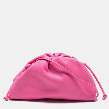 Bottega Veneta Pink Leather Mini The Pouch Bag
