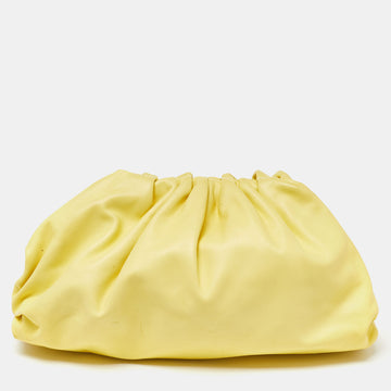 BOTTEGA VENETA Yellow Leather The Pouch Clutch