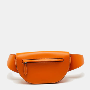 Burberry Orange Leather Small Olympia Bumbag Belt Bag