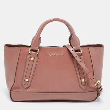 Burberry Pink Leather Somerford Tote