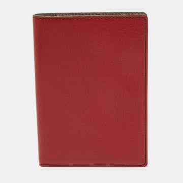 CARTIER Red Leather Passport Holder