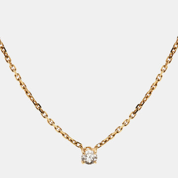 CARTIER 1895  Diamond 18k Yellow Gold Necklace