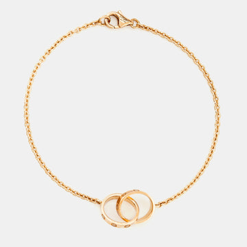 CARTIER Love Interlocking Loops 18k Rose Gold Bracelet