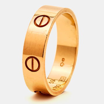 CARTIER Love 18k Rose Gold Ring Size 59