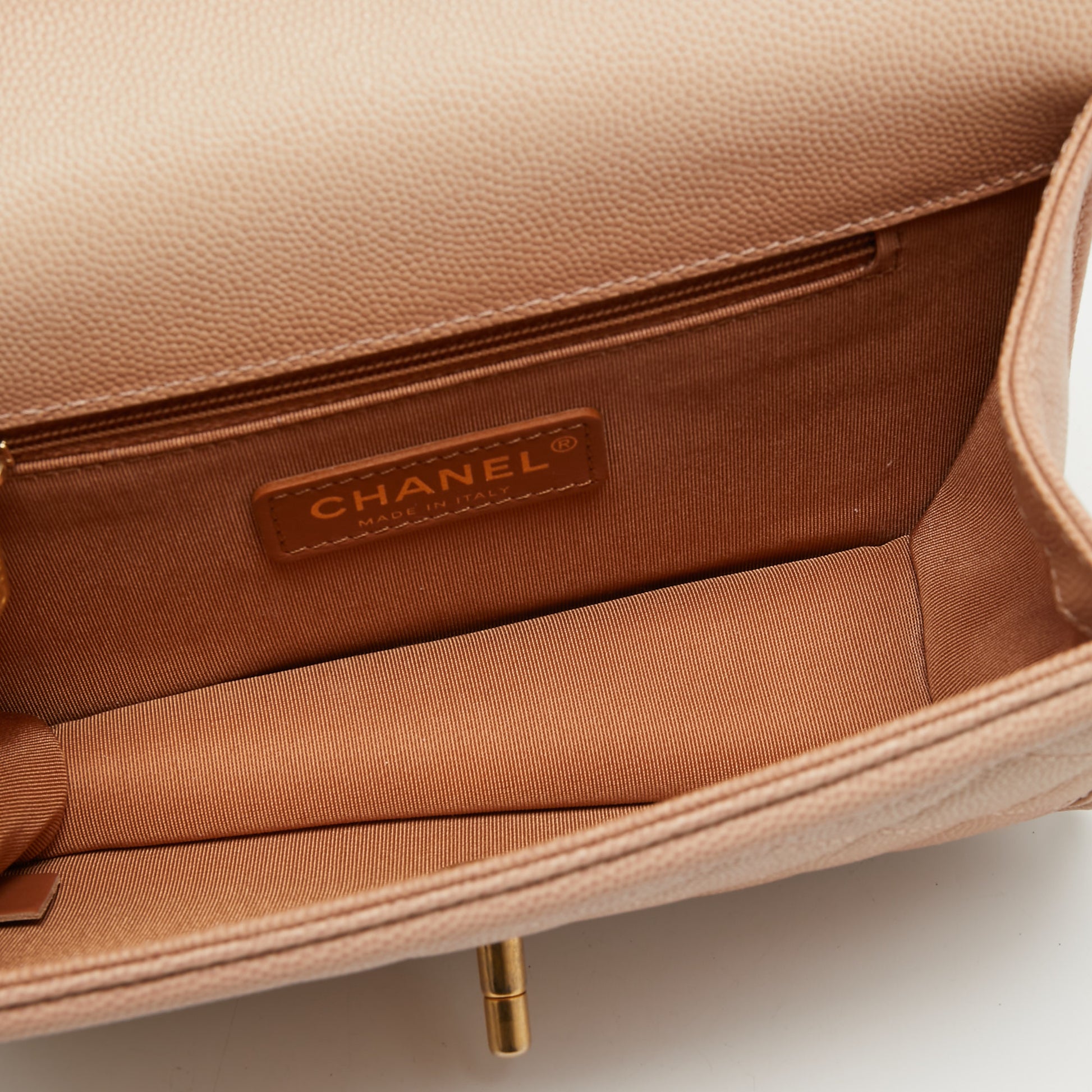 Chanel Beige Ombre Quilted Caviar Leather Sunset On The Sea Belt Bag