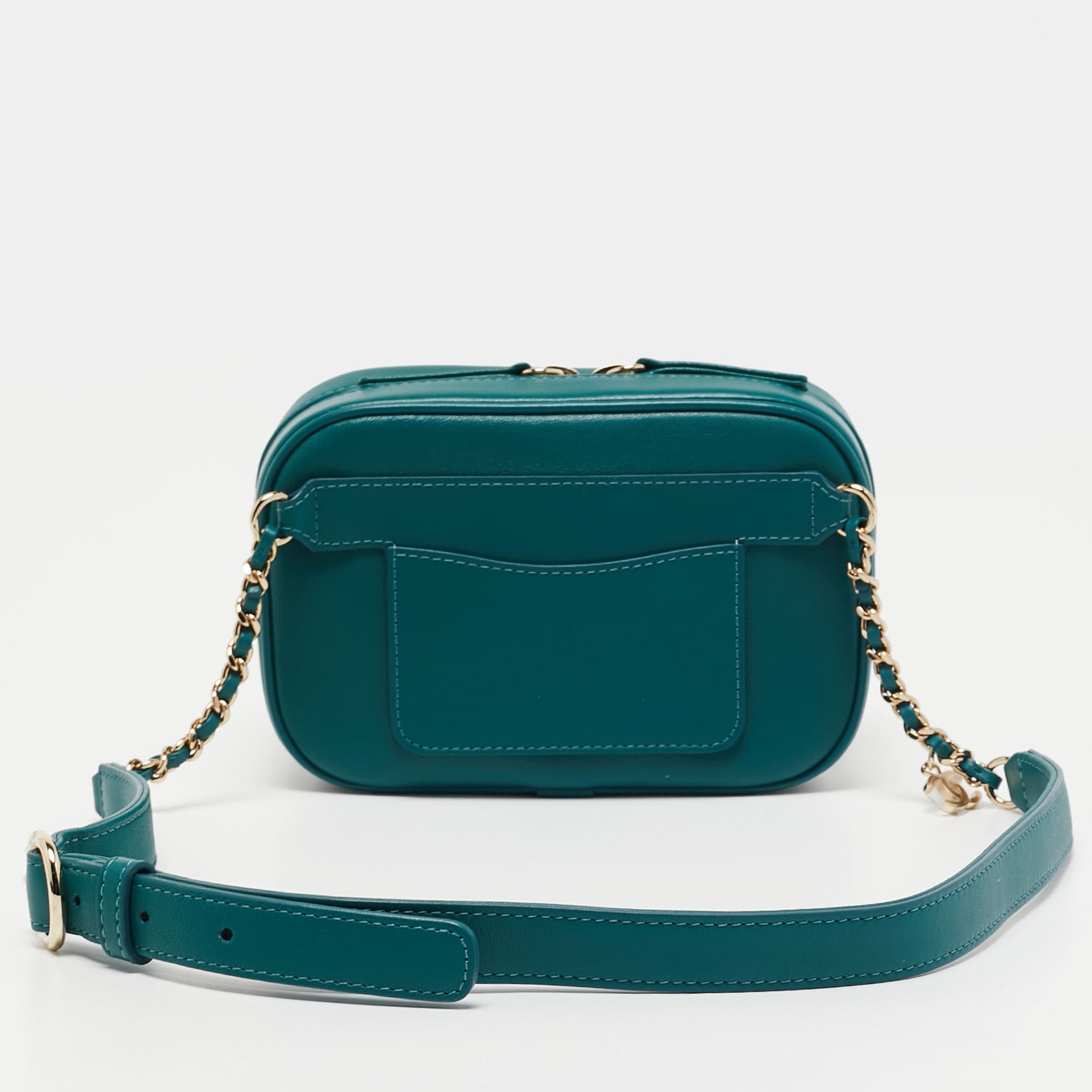 Chanel Green Leather CC Mania Waist Bag
