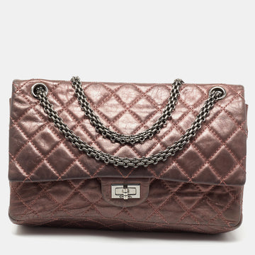 Chanel Metallic Plum Quilted Leather Reissue 2.55 Classic 226 Flap Bag