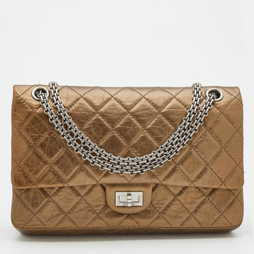 Chanel Bronze Quilted Caviar Leather Reissue 226 Flap Bag