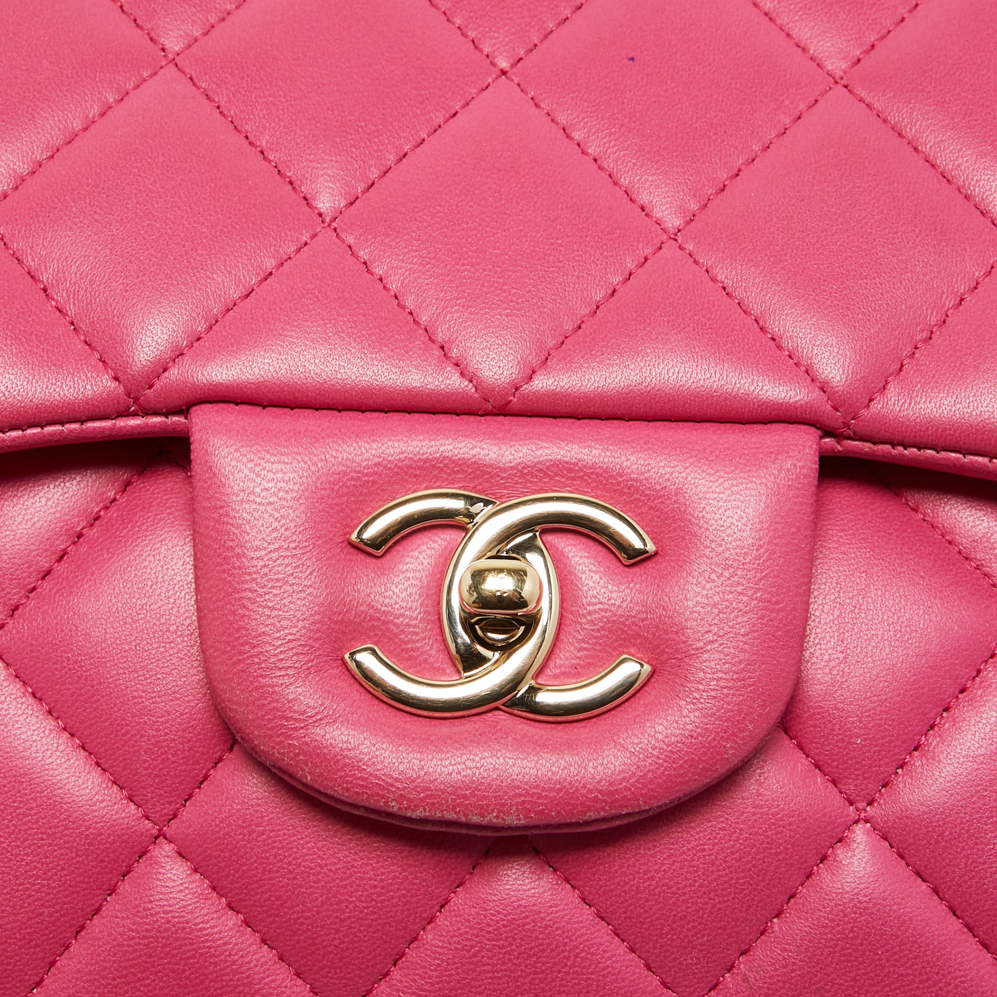 CHANEL Caviar Quilted Jumbo Double Flap Light Pink 1261757