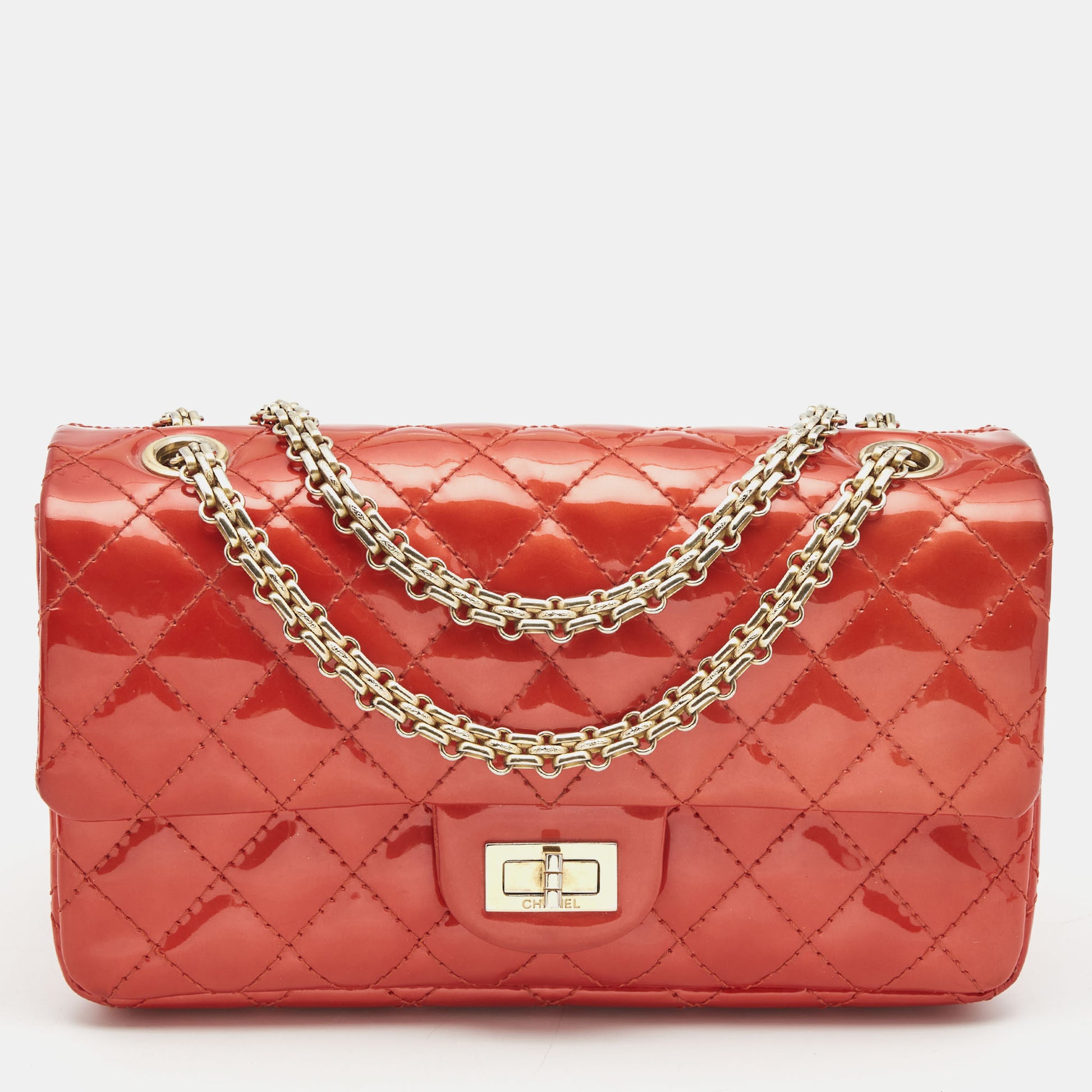 Chanel Pre-owned 2.55 Double Flap Shoulder Bag - Red