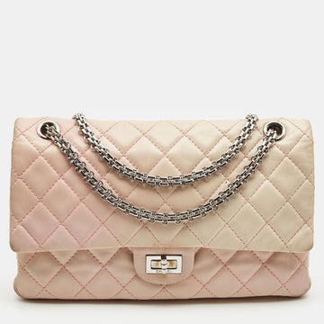 CHANEL Pink Ombre Quilted Leather Reissue 2.55 Classic 226 Flap Bag