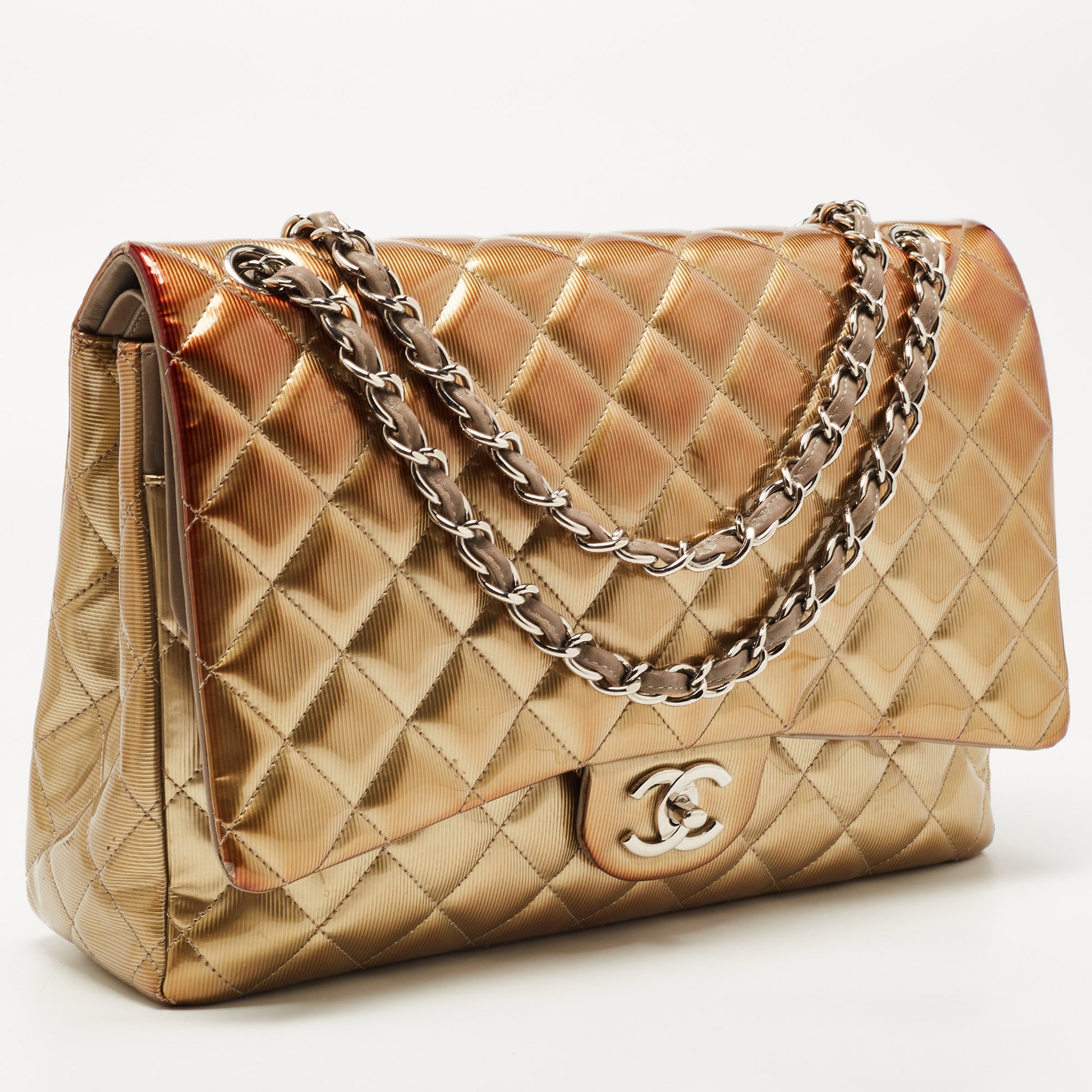 Chanel Jumbo Coco Loop Flap Bag - Grey Shoulder Bags, Handbags - CHA894129