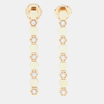CHAUMET Bee My Love Diamond 18k Rose Gold Earrings