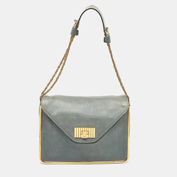 CHLOE Dusky Leather Medium Sally Shoulder Bag