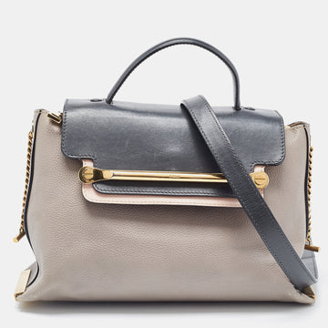 CHLOE Tri Color Leather Medium Clare Shoulder Bag