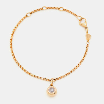 Chopard Happy Diamond 18k Rose Gold Charm Bracelet