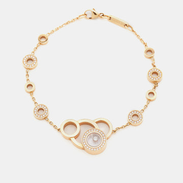 Chopard Happy Bubble Diamonds 18k Rose Gold Bracelet