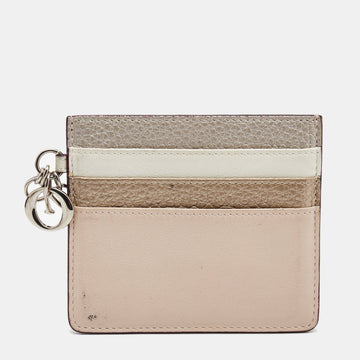 DIOR Multicolor Leather Lady  Card Holder