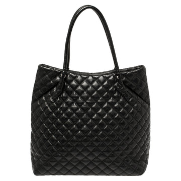 DKNY Black Quilted Leather Tote