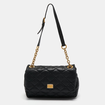 Dolce & Gabbana Black Quilted Leather Miss Kate Shoulder Bag