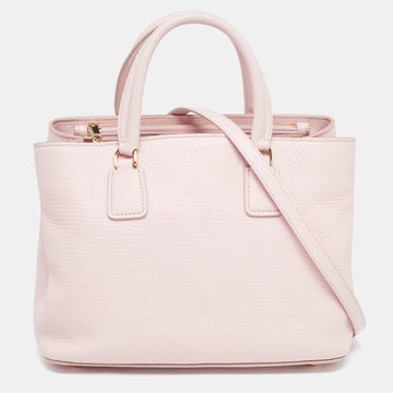 DOLCE & GABBANA Pink Grained Leather Tote