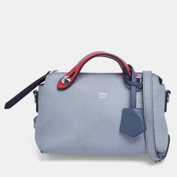 Fendi Red/Grey Leather Mini By The Way Crossbody Bag