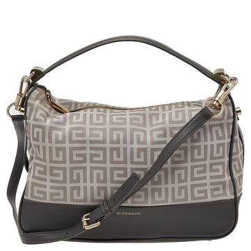 Givenchy Beige/Grey Monogram Canvas and Leather Hobo