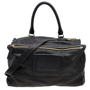 Givenchy Black Leather Large Pandora Shoulder Bag