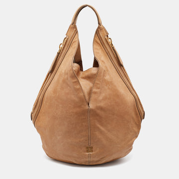 Givenchy Beige Leather Tinhan Hobo
