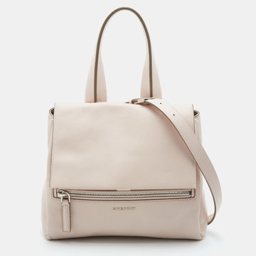 Givenchy Pink Leather Pandora Pure Flap Top Handle Bag