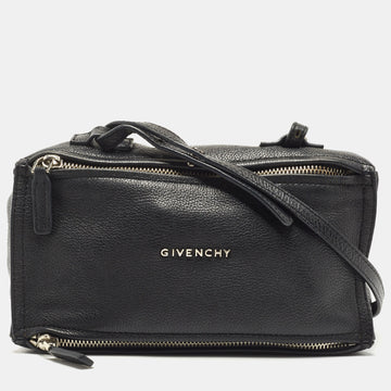 GIVENCHY Black Leather Mini Pandora Sugar Crossbody Bag