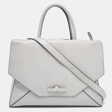 GIVENCHY Grey Leather Medium Obsedia Tote
