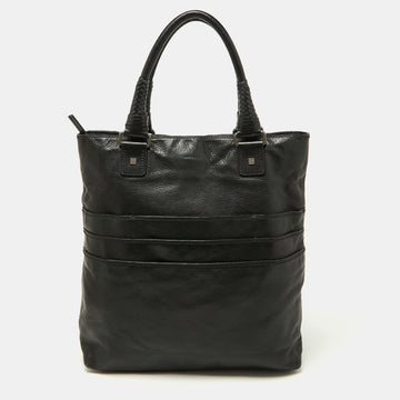 GIVENCHY Black Leather Shopper Tote