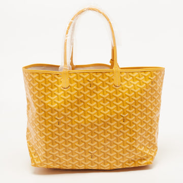 GOYARD Mustard ine Coated Canvas and Leather Saint Louis PM Tote
