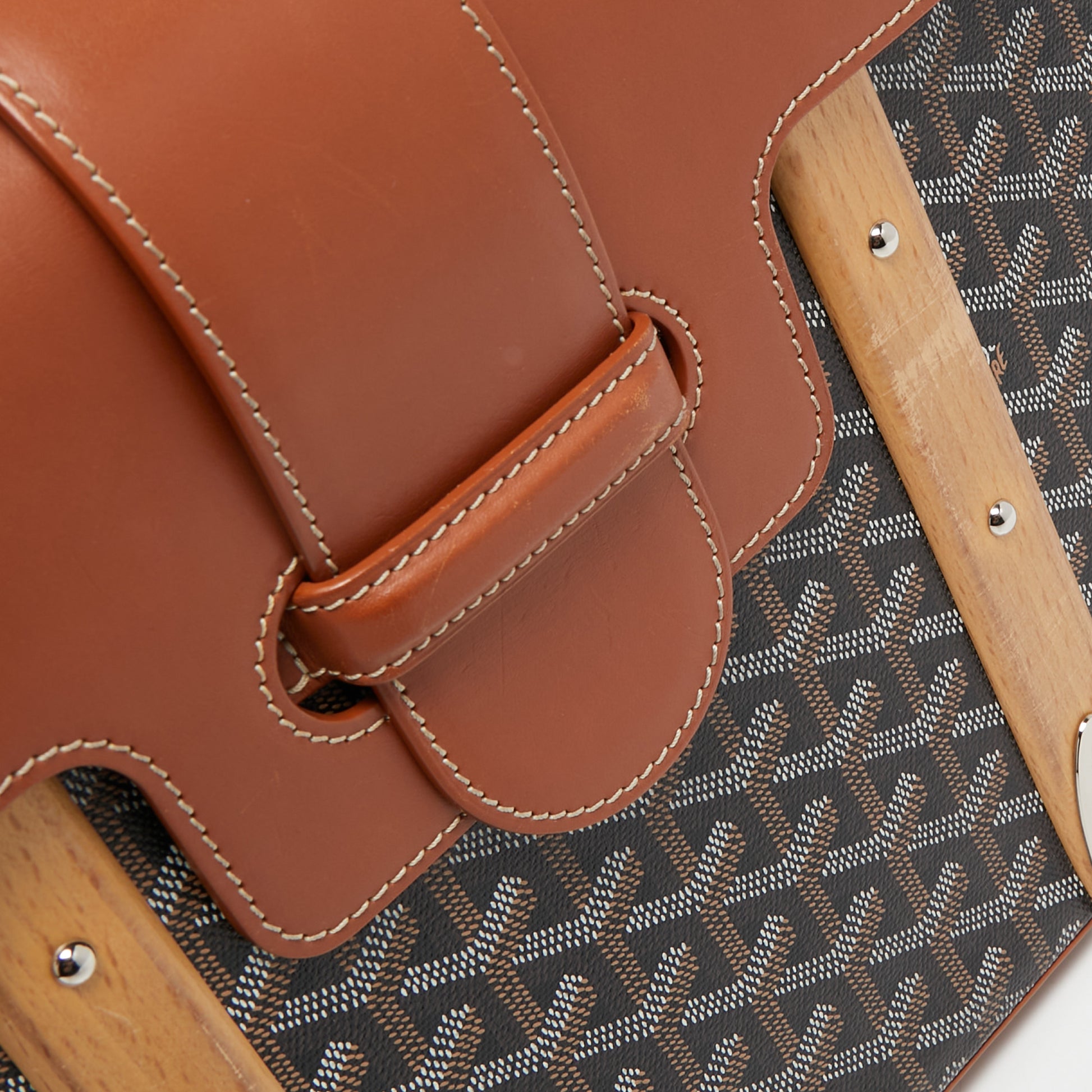 Goyard brown goyardine coated canvas leather saigon pm too handle bag – St.  John's Institute (Hua Ming)