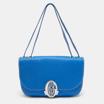 Goyard Blue Ciel Leather 233 Shoulder Bag