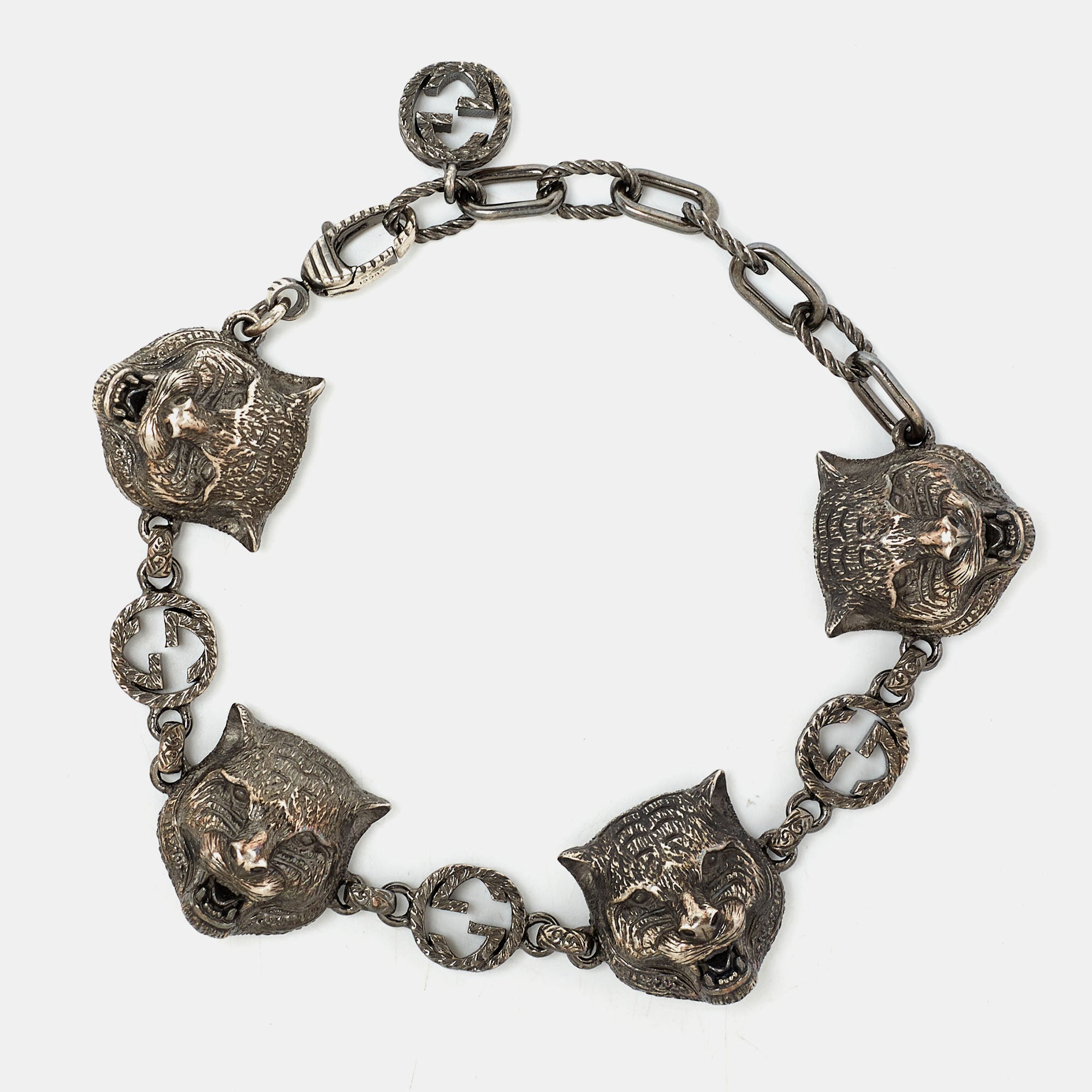 Gucci | Jewelry | Soldgucci Sterling Silver Charm Bracelet | Poshmark