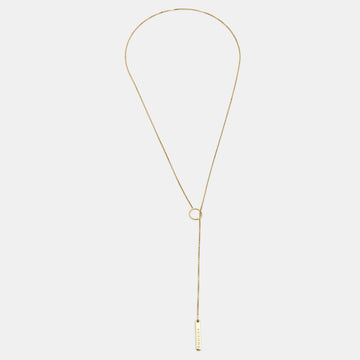 Gucci Link To Love 18K Yellow Gold Lariat Necklace