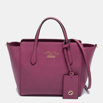Gucci Old Rose Leather Mini Swing Tote