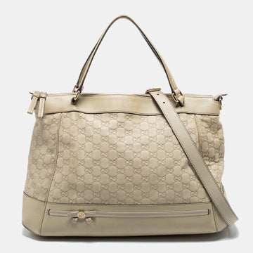 Gucci Grey Guccissima Leather Mayfair Tote