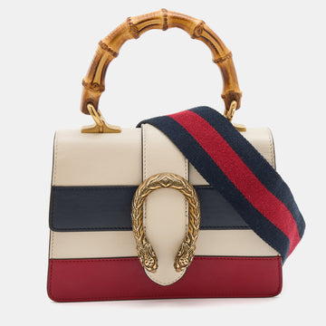 Gucci Multicolor Leather Mini Dionysus Bamboo Top Handle Bag