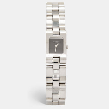 Gucci Black Stainless Steel 2305L Women's Wristwatch 17 mm
