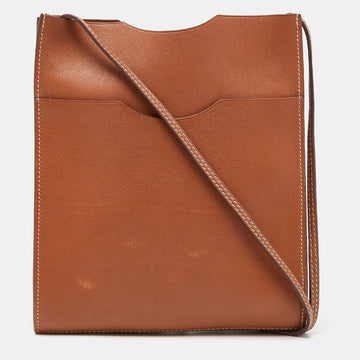 Hermes Gold Swift Leather Onimaitou Pochette Bag